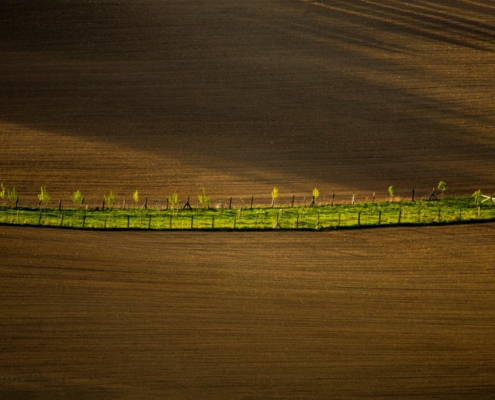 fotografie krajiny Velké Karlovice – minimalistická krajina s horizontem